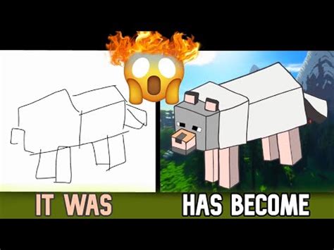 How to draw minecraft (A dog from Minecraft)drawing with one finger