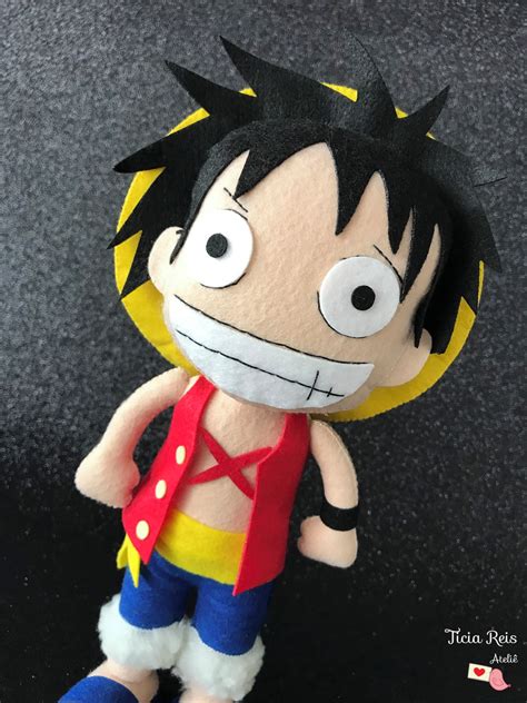 Luffy One Piece De Feltro Elo7 Produtos Especiais