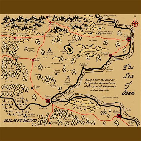 Fantasy Parchment Map