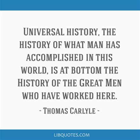 Universal History The History Of What Man Has Accomplished