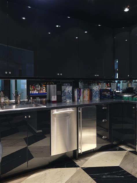 Maybe you would like to learn more about one of these? Black Lacquer Cabinets - Contemporary - kitchen - Miles Redd
