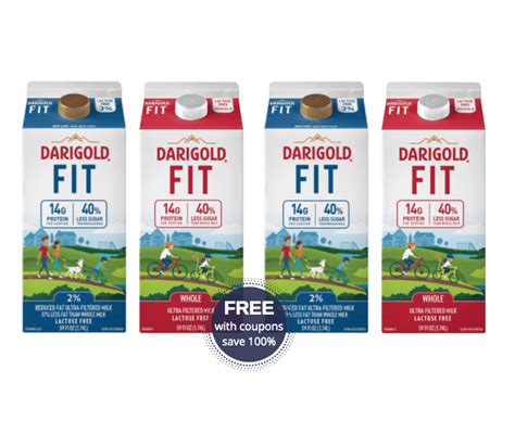 4 Free Darigold Fit Milk Cartons At Safeway Super Safeway