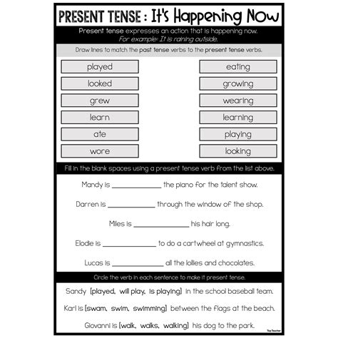 Present Tense: It’s Happening Now - Top Teacher