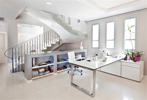 16 White Home Office Furniture Designs Ideas Plans