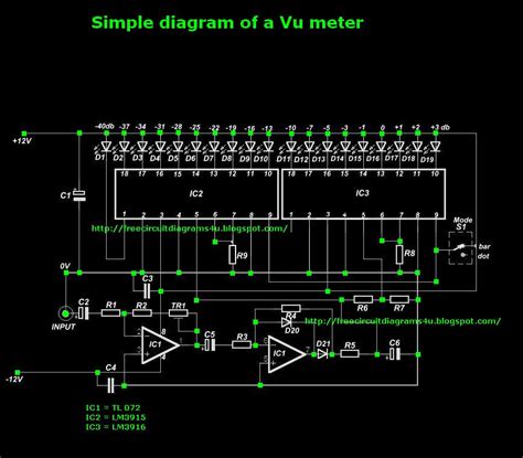 And a whole lot vu meter.plz help. Amateurbuilt LED Vu meter circuit LM3914 in 2019