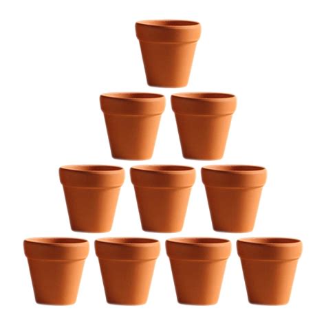 10pcs Small Mini Terracotta Pot Clay Ceramic Pottery Planter Cactus