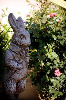 5 out of 5 stars. White Rabbit garden statue | Alice in wonderland garden ...