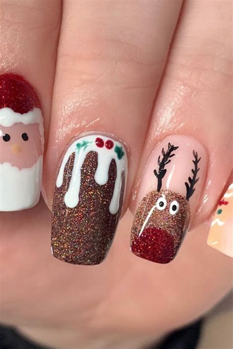 Lo Xmas Nail Art Cute Christmas Nails Christmas Nail Art Designs