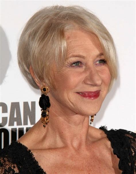 Helen Mirren Trendy And Rejuvenating Haircut For 60 Plus Women With