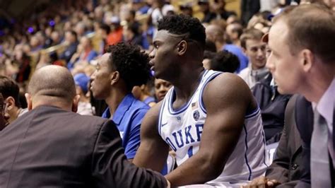 duke star williamson sprains knee after nike shoe blows out panow