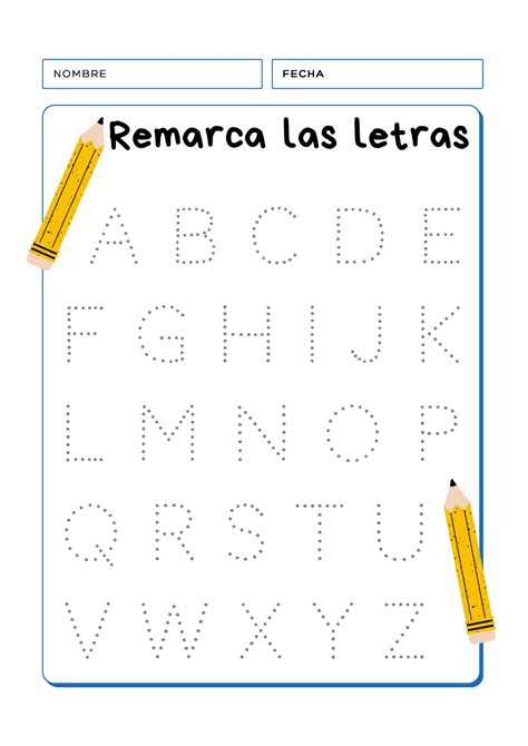 Remarcar Letras Del Abecedario Xppp