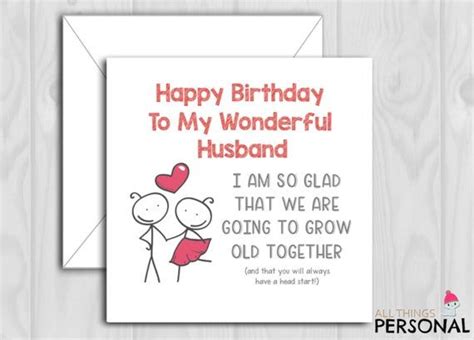 Funny Birthday Card For Husband Cheeky Joke Birthday Card Etsy