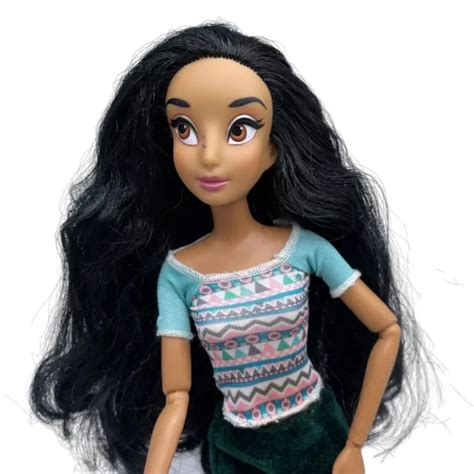 Disney Princess Jasmine Barbie Doll Aladdin Long Black Hair Articulated £1930 Picclick Uk