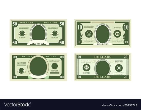 Fake Dollars Banknotes Royalty Free Vector Image