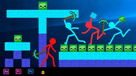Animation Vs Minecraft Stickman All Ways Of Zombie Golems Stickman