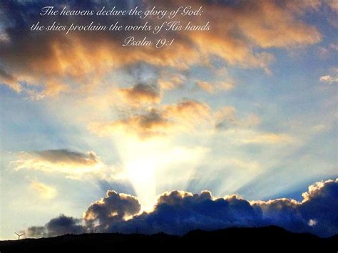 The skies proclaim the work of his hands. The Heavens Declare The Glory Of God Photograph by ...