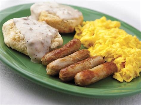 Southern Style Breakfast 2 Eggs 4 Crispy Strips Of Bacon Or 4