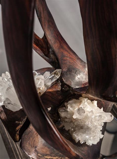 Vine Of The Soul Ii Crystal Wood Sculpture Dorit Schwartz Organic