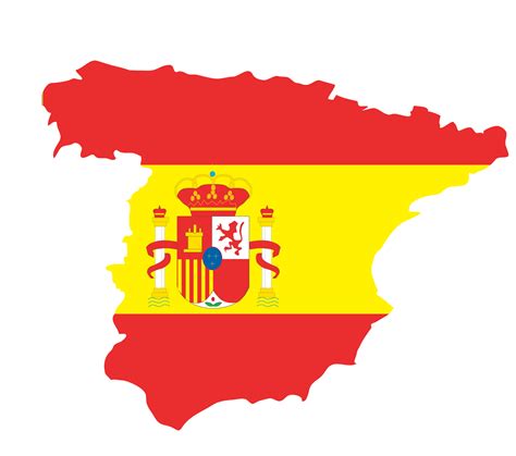 Spain is located in southwestern europe. Spain map PNG