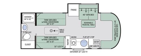Thor Class B Rv Floor Plans Floor Plans Four Winds 24f If Your Free