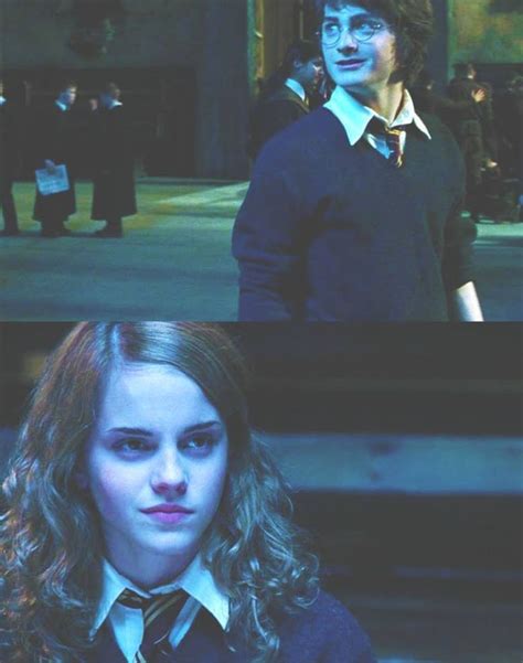 Two Pictures Of Harry Potter And Hermione