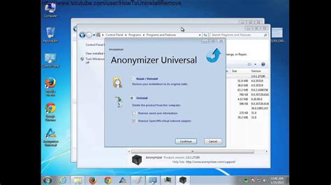 Uninstall Anonymizer Universal 20 Youtube