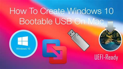 How To Create Windows 10 Bootable Usb On Mac Uefi Ready Youtube