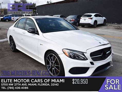 With over 30 years of experience, the collection has the most extensive inventory of luxury and sports cars in the miami, fl area. 2018 Mercedes-Benz C43 Elite Motor Cars of Miami 5700 NW ...