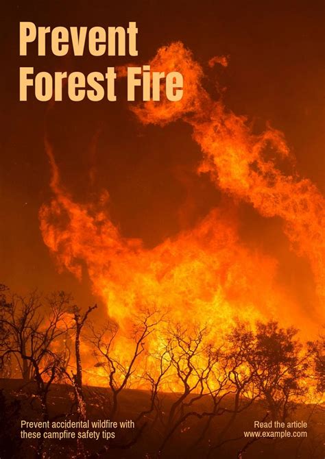 Forest Fire Poster Template Editable Free Editable Template Rawpixel