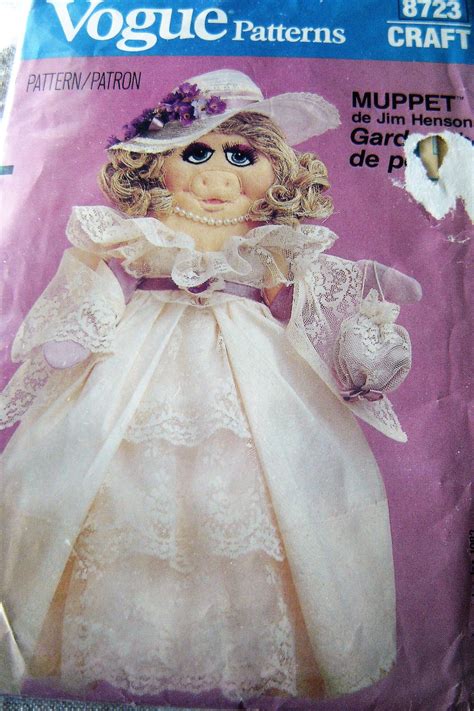 Muppet Pattern De Jim Henson Vogue No 8723 Vintage 1983 Miss Etsy