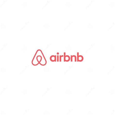 Airbnb Logo Editorial Illustrative On White Background Editorial Stock Image Illustration Of