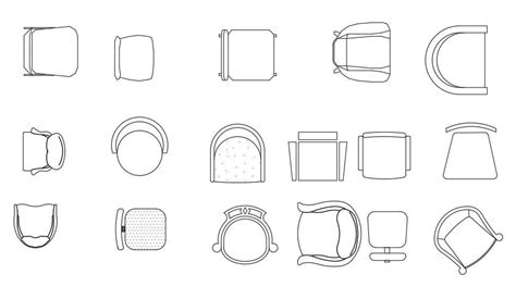 Different Types Of Chair Cad Blocks Free Download Dwg File Cadbull