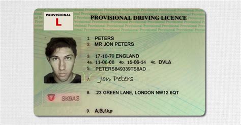 Irish Driving Licence Template Plmpack