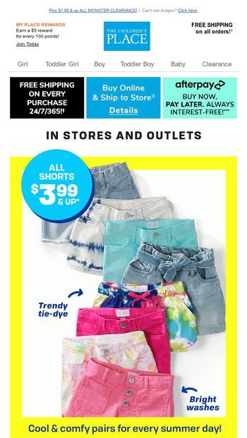 😎summers On Sale 60 80 Off 0 Exclusions The Childrens Place