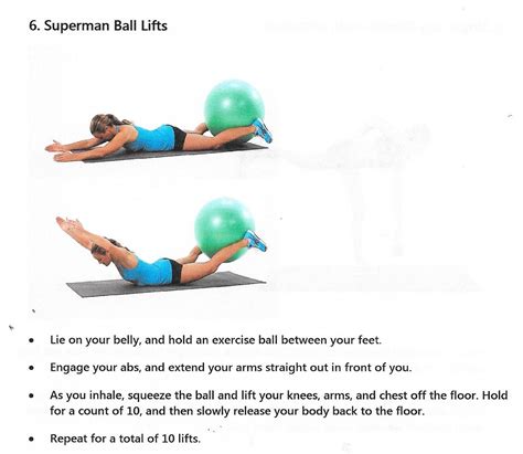 Superman Ball Lifts Gym Workout For Beginners Inhaler Gym Workouts Superman Fab Hold On