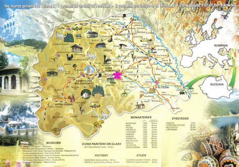 Obiective Turistice Bucovina Harta Harta