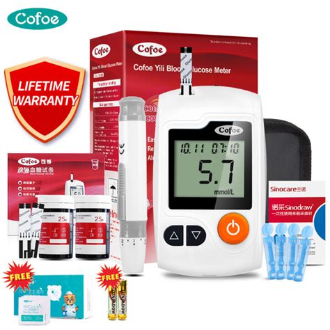 Cofoe Yice Blood Glucose Meter With 50pcs Test Strips 50pcs Lancets