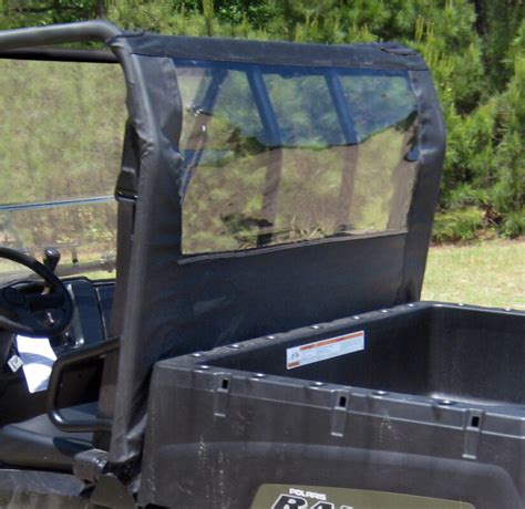 Soft Rear Windshield And Dust Panel Polaris Midsize Ranger Seizmik