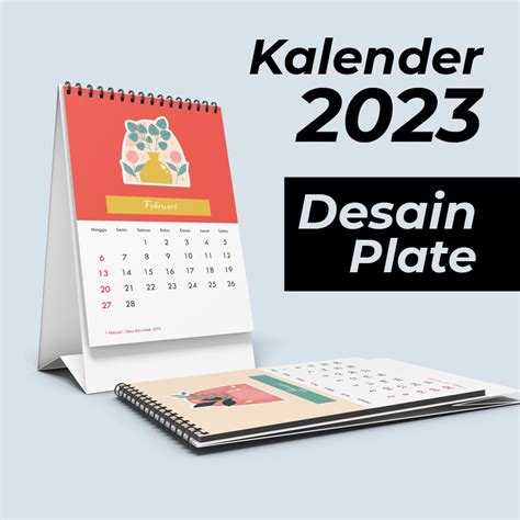Jual Kalender Meja Aesthetic Plate Tahun 2023 Shopee Indonesia