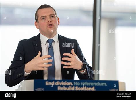 Edinburgh Scotland Uk 15th Mar 2021 Pictured Douglas Ross Mp