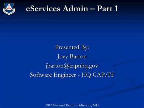 Ppt Eservices Admin Part 1 Powerpoint Presentation Free Download