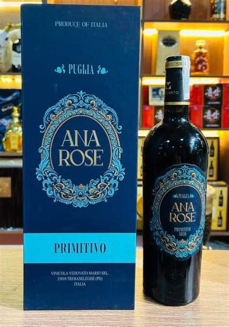 Rượu Vang Ý Ana Rose Primitivo 2020 16 Shop RƯỢu HỒng PhÁt