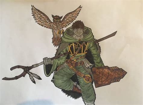 Firbolg Druid Dnd 5e Art Character Art Dungeons And