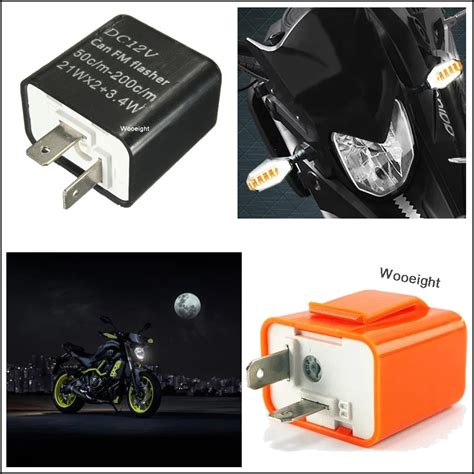 12V Adjustable Frequency LED Flasher 2 Pin Turn Light Signal Control