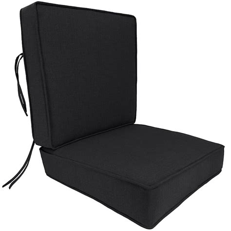 2 Piece Sorvino Ash Premium Outdoor Gusseted Deep Seat Cushion At Home