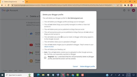 How To Delete Blogger Blog Profile Blogspot Youtube