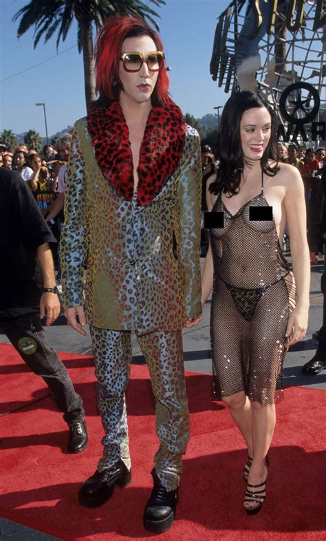 The Real Story Behind Rose McGowans Naked 1998 VMAs Dress Hot
