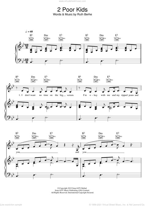 2 Poor Kids Sheet Music For Voice Piano Or Guitar Pdf