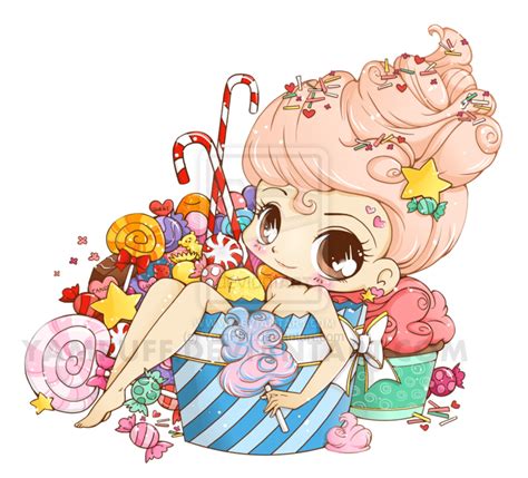 Scrap Candy Chibi Commission By Yampuff On Deviantart Anime Chibi Kawaii Drawings Chibi