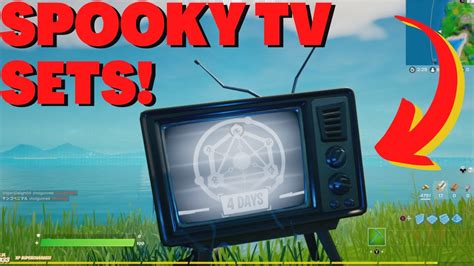 Destroy Spooky Tv Sets 5 Fortnite Challenge Guide Youtube